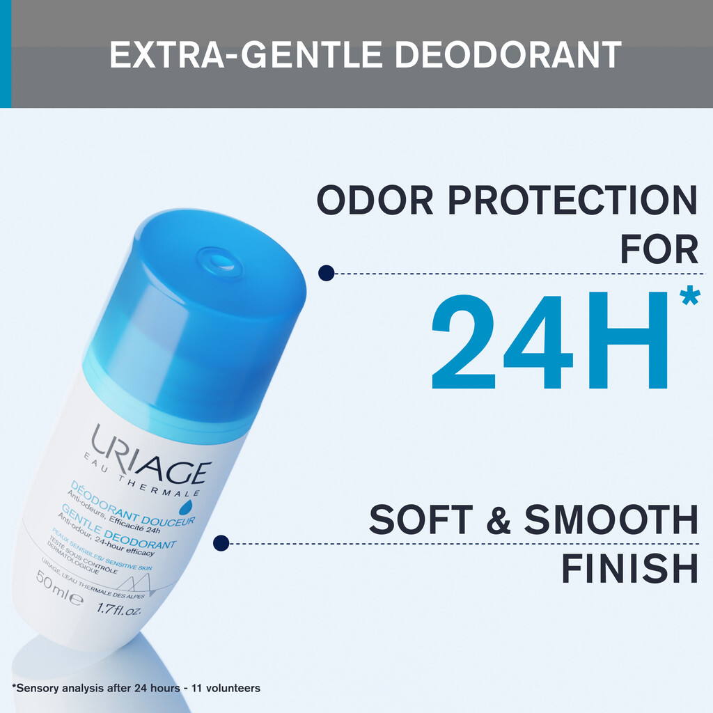 Uriage Gentle Deodorant Roll-on For Sensitive Skin 50ml