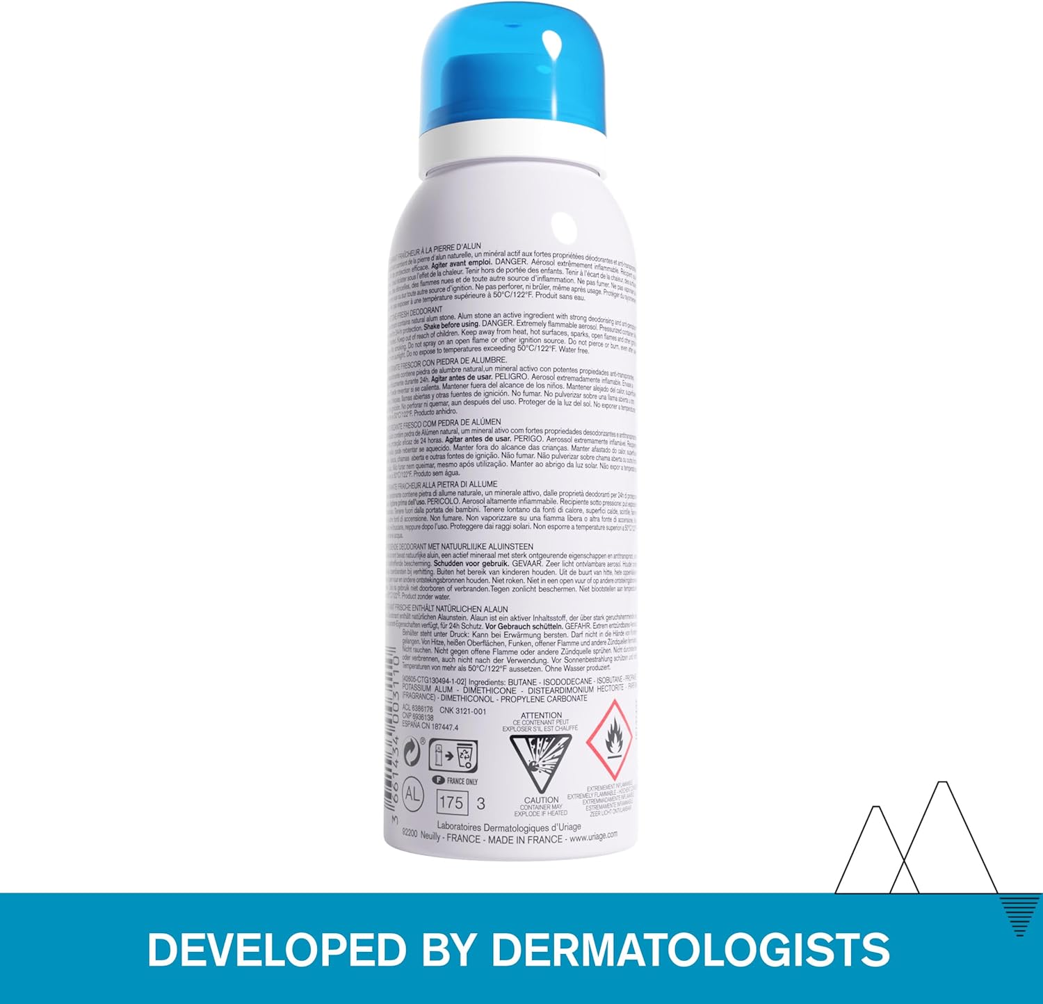 Uriage Fresh Deodorant Spray For All-day Freshness 125ml