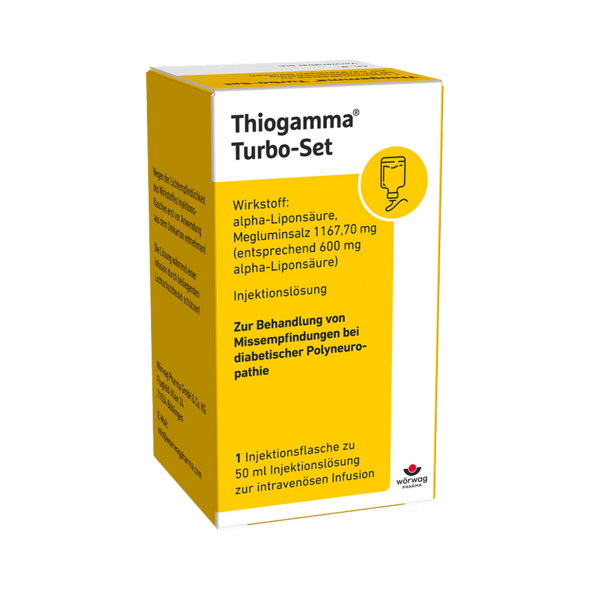 Thiogamma Turbo-set 600mg/50ml Glass Vial