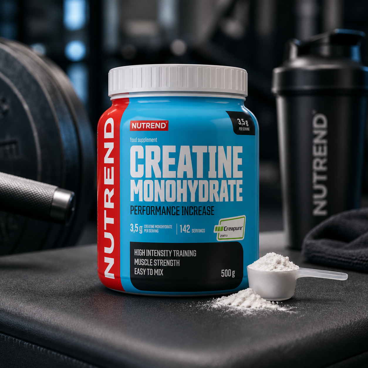 Creatine Monohydrate 500g Creapure Creatine Powder NUTREND