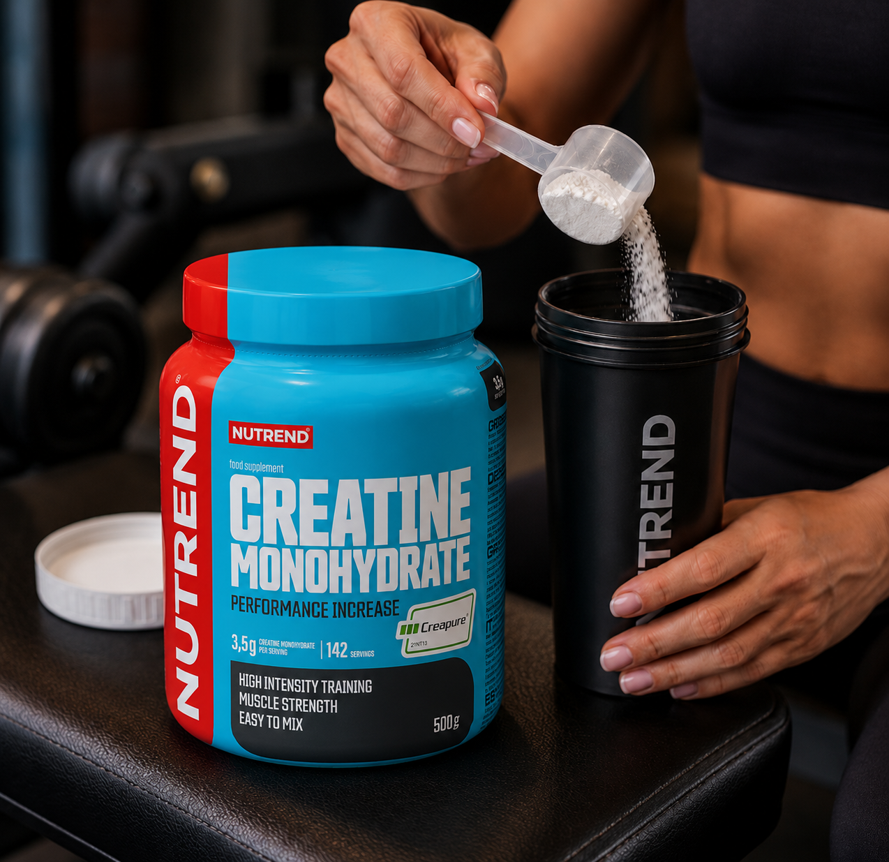 Creatine Monohydrate 500g Creapure Creatine Powder NUTREND