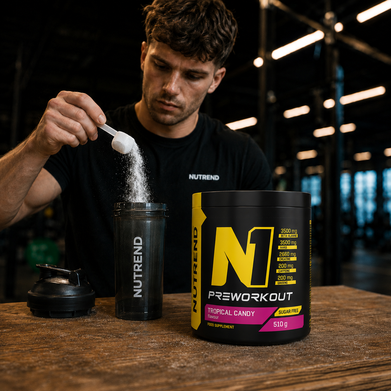 N1 Pre Workout Tropical Candy 510g High Energy Pre Workout NUTREND