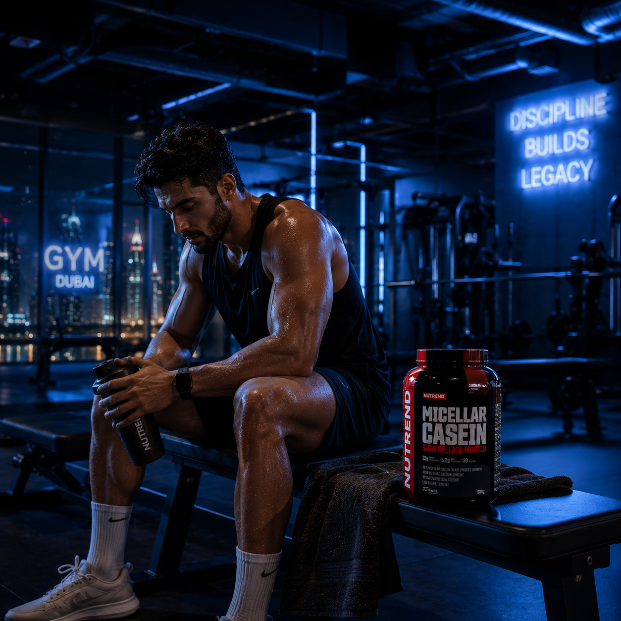 Micellar Casein Chocolate + Cocoa 900g Slow Release Casein Protein NUTREND