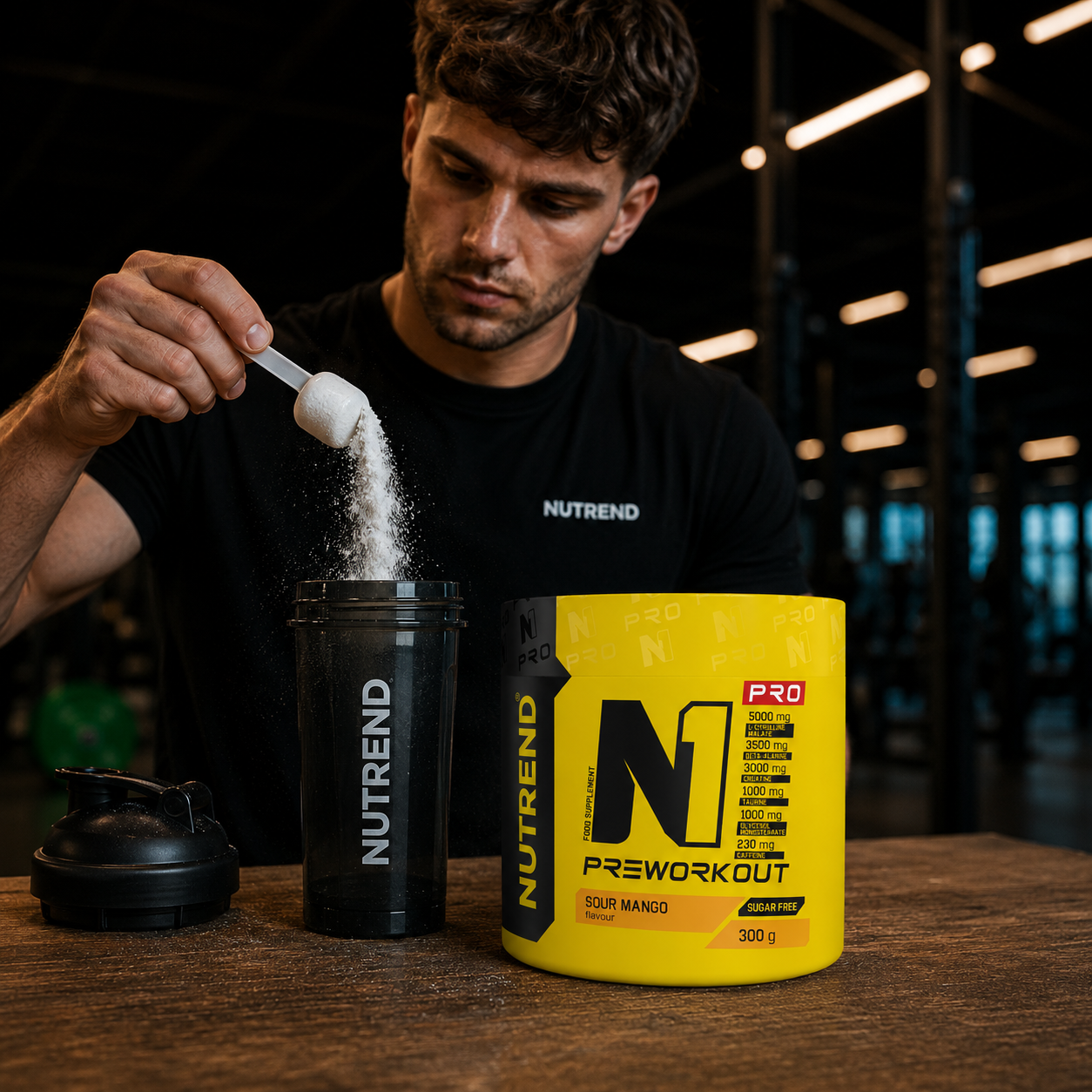 N1 PRO Pre Workout Sour Mango 300g Sugar Free Pre Workout NUTREND