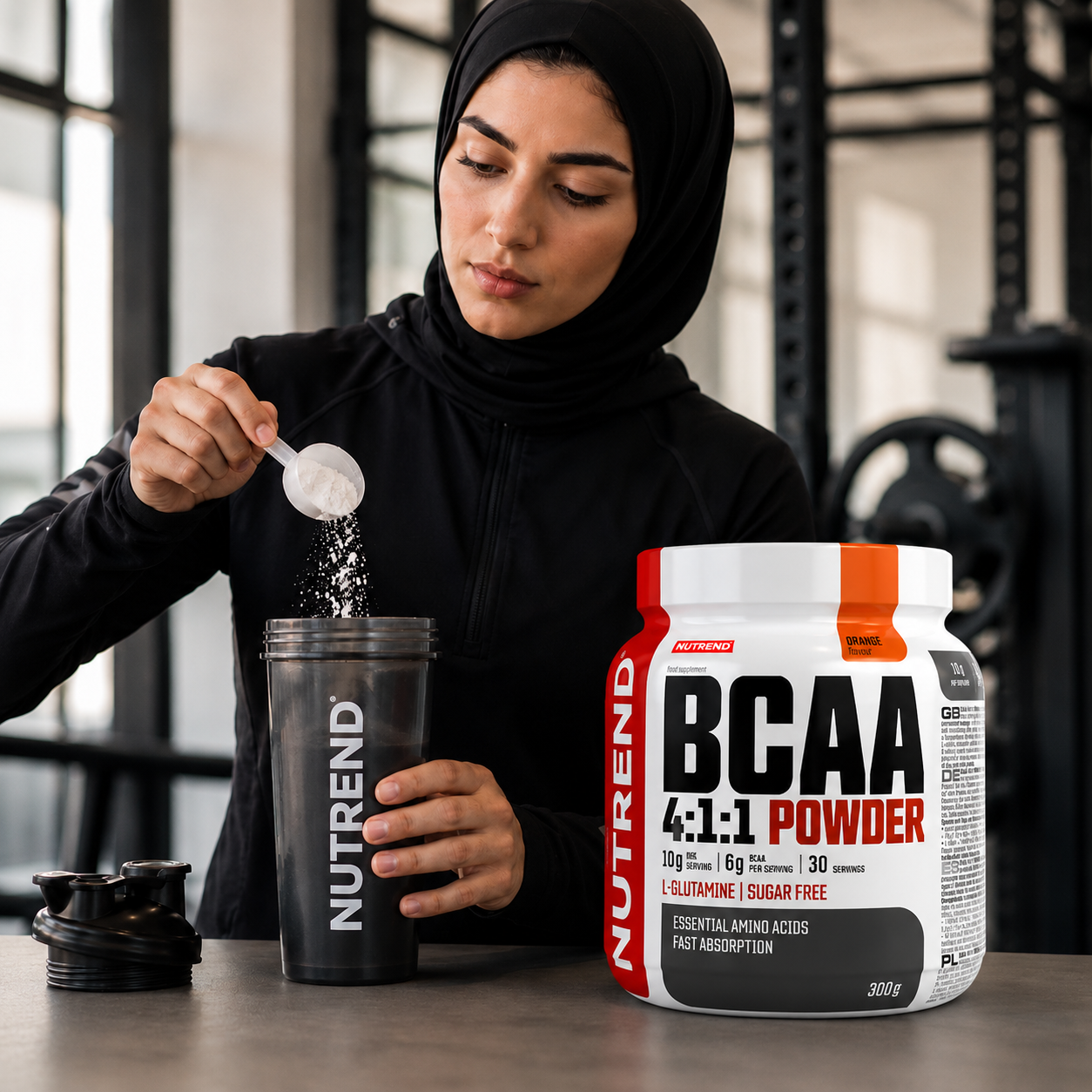 BCAA 4:1:1 Powder Orange 300g Recovery Amino Acid Powder NUTREND