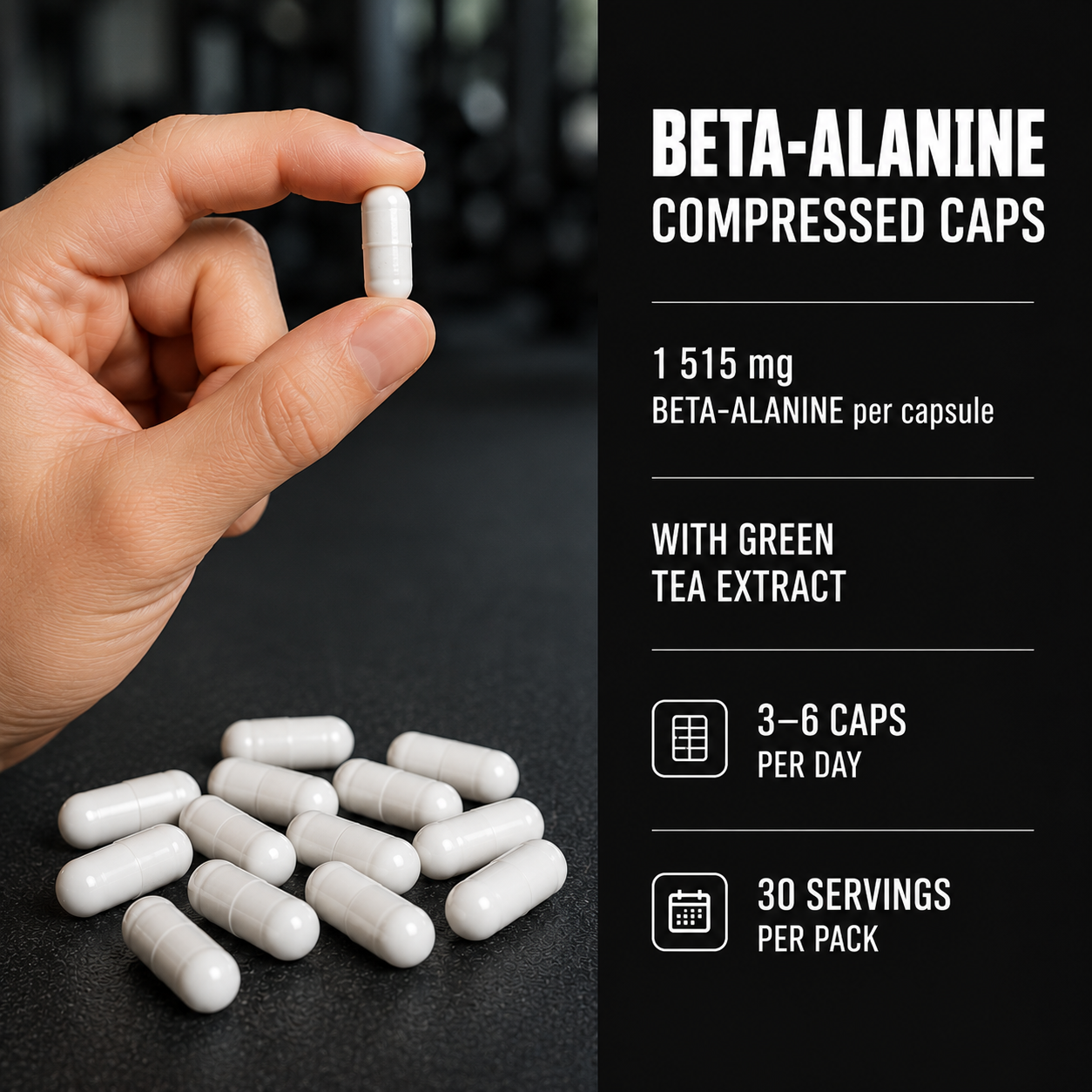 Beta Alanine 90 Caps Endurance Performance Supplement NUTREND