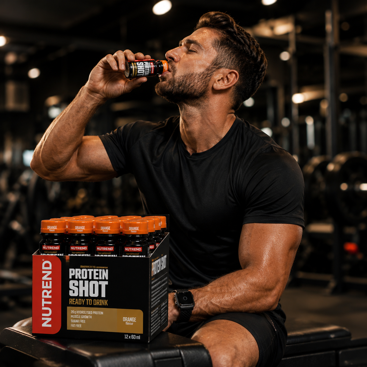 Hydrolysed Protein Shot Orange Flavour 60ml High Protein Recovery Shot NUTREND