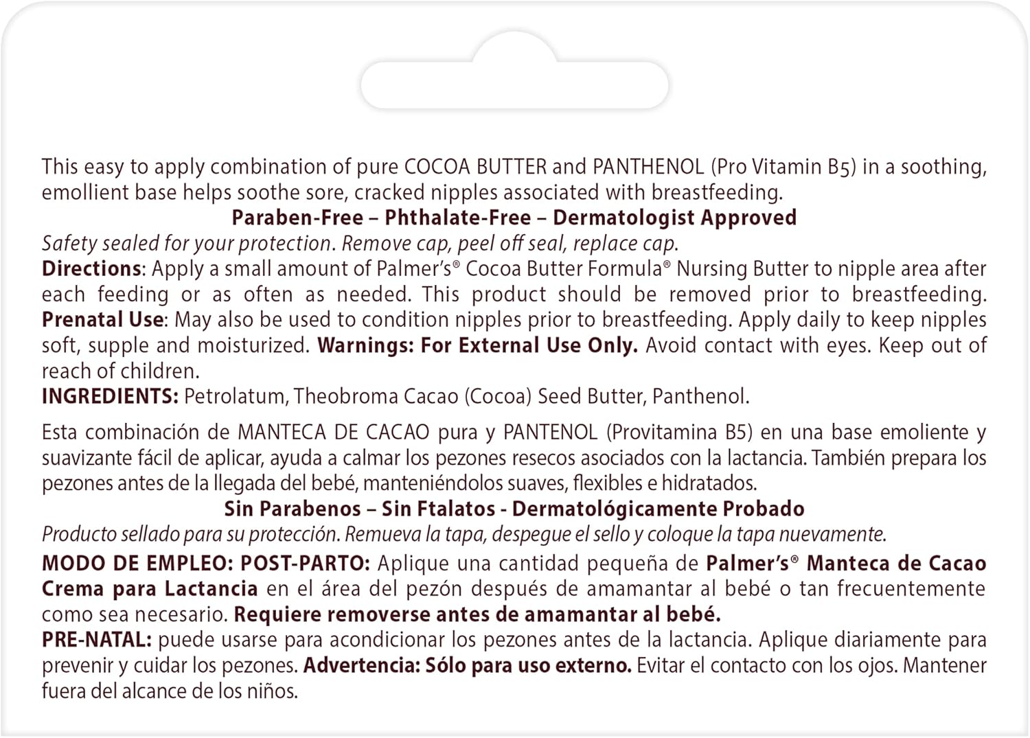 Palmer's Cocoa Butter Formula Nursing Butter For Sore Nipples 30g