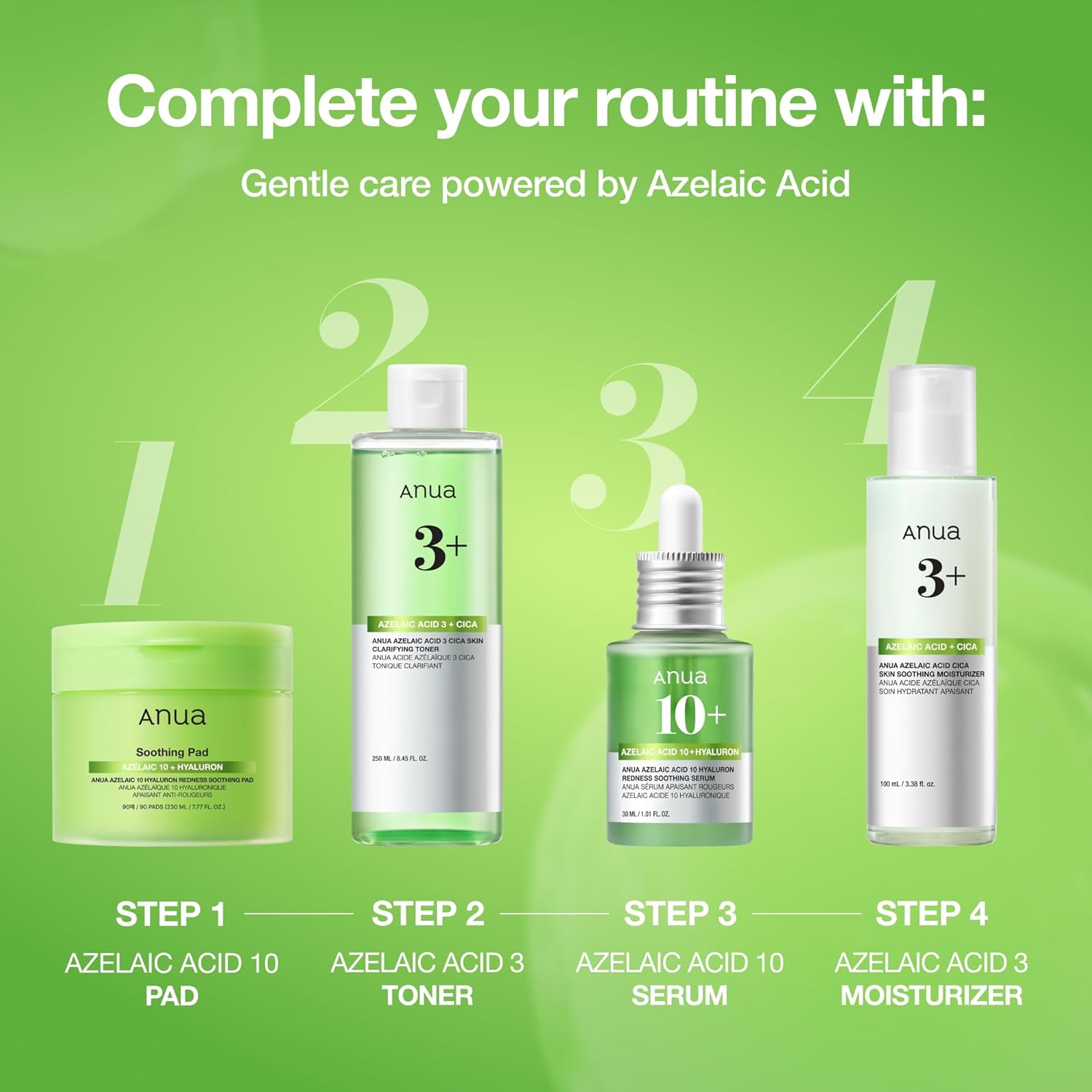 Anua Azelaic Hyaluron Soothing Serum 30ml For Redness Relief, Hydration & Skin Brightening