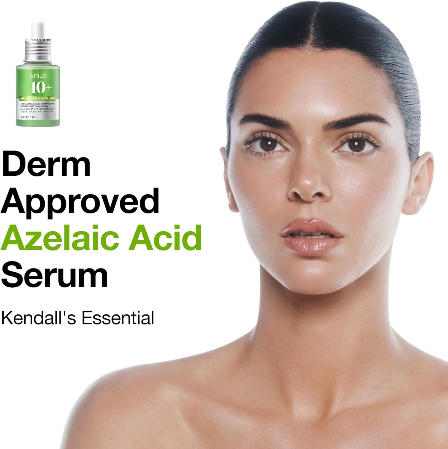 Anua Azelaic Hyaluron Soothing Serum 30ml For Redness Relief, Hydration & Skin Brightening