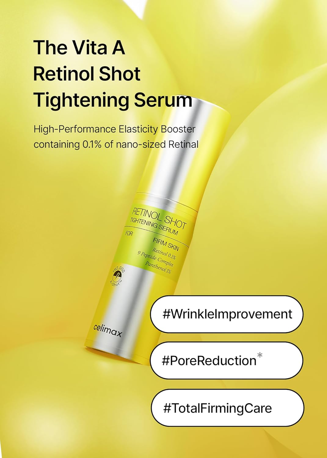 Celimax Vita-a Retinal Shot Tightening Serum 30ml For Anti-aging, Firming & Wrinkle Care