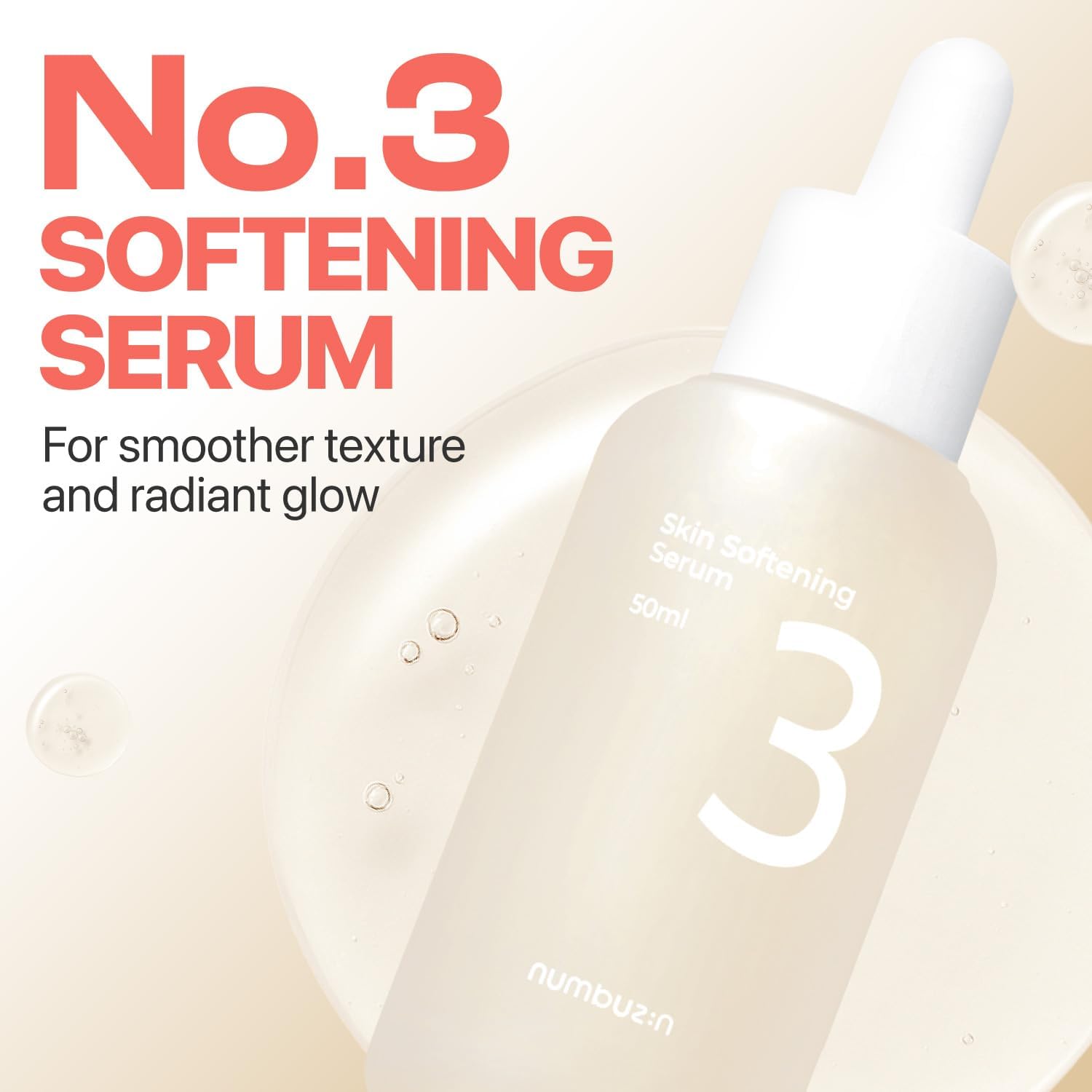 Numbuzin No.3 Skin Softening Serum 50ml – Refines Skin Texture & Enlarged Pores