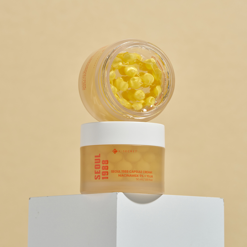K-secret Seoul 1988 Capsule Cream Niacinamide 5% + Yuja 50ml For Brightening, Even Skin Tone & Radiance