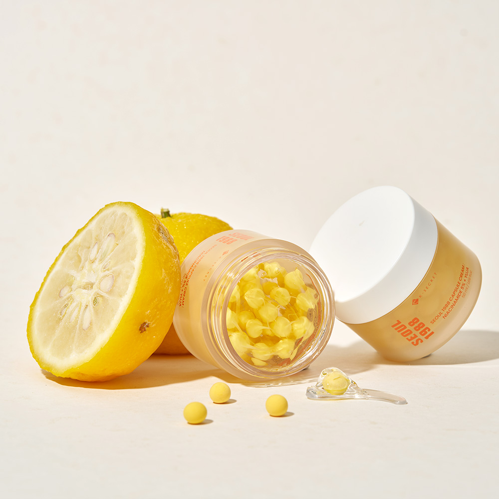 K-secret Seoul 1988 Capsule Cream Niacinamide 5% + Yuja 50ml For Brightening, Even Skin Tone & Radiance