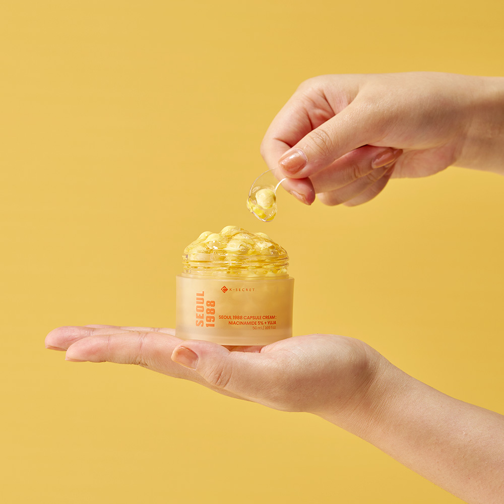 K-secret Seoul 1988 Capsule Cream Niacinamide 5% + Yuja 50ml For Brightening, Even Skin Tone & Radiance