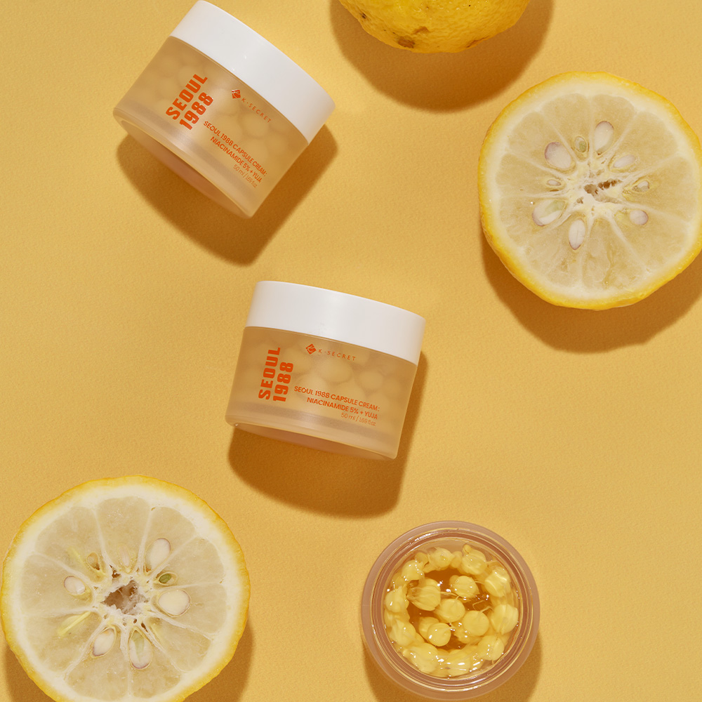 K-secret Seoul 1988 Capsule Cream Niacinamide 5% + Yuja 50ml For Brightening, Even Skin Tone & Radiance