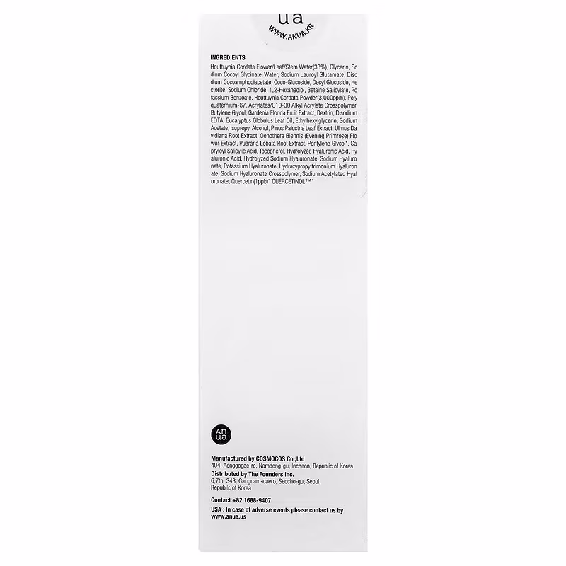 Anua Heartleaf Bha Quercetinol Pore Deep Cleansing Foam 150ml For Deep Cleansing, Pore Care & Oil Control