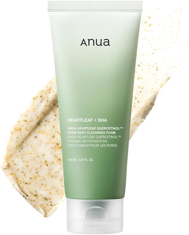 Anua Heartleaf Bha Quercetinol Pore Deep Cleansing Foam 150ml For Deep Cleansing, Pore Care & Oil Control