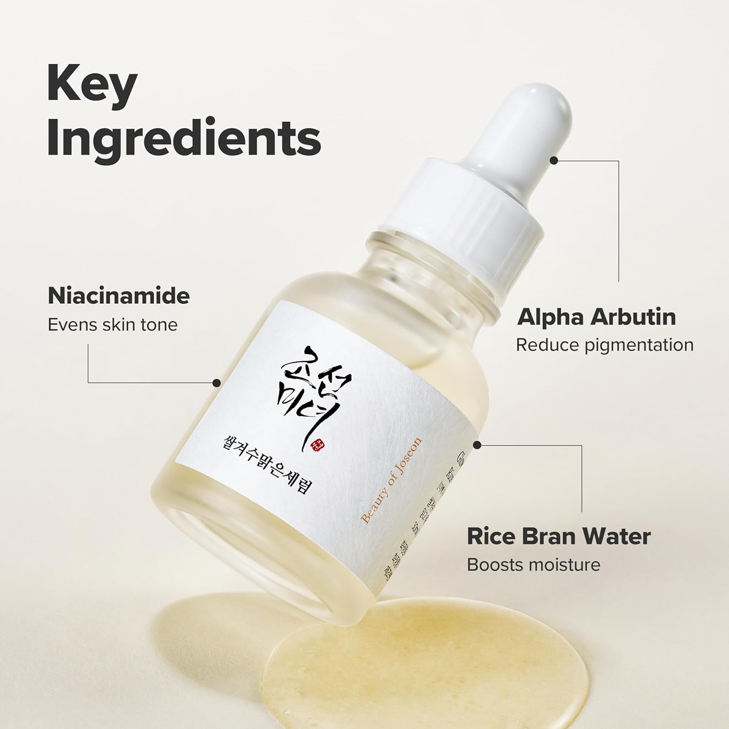 Beauty Of Joseon Glow Deep Serum Rice + Alpha Arbutin 30ml For Brightening, Dark Spots & Even Skin Tone
