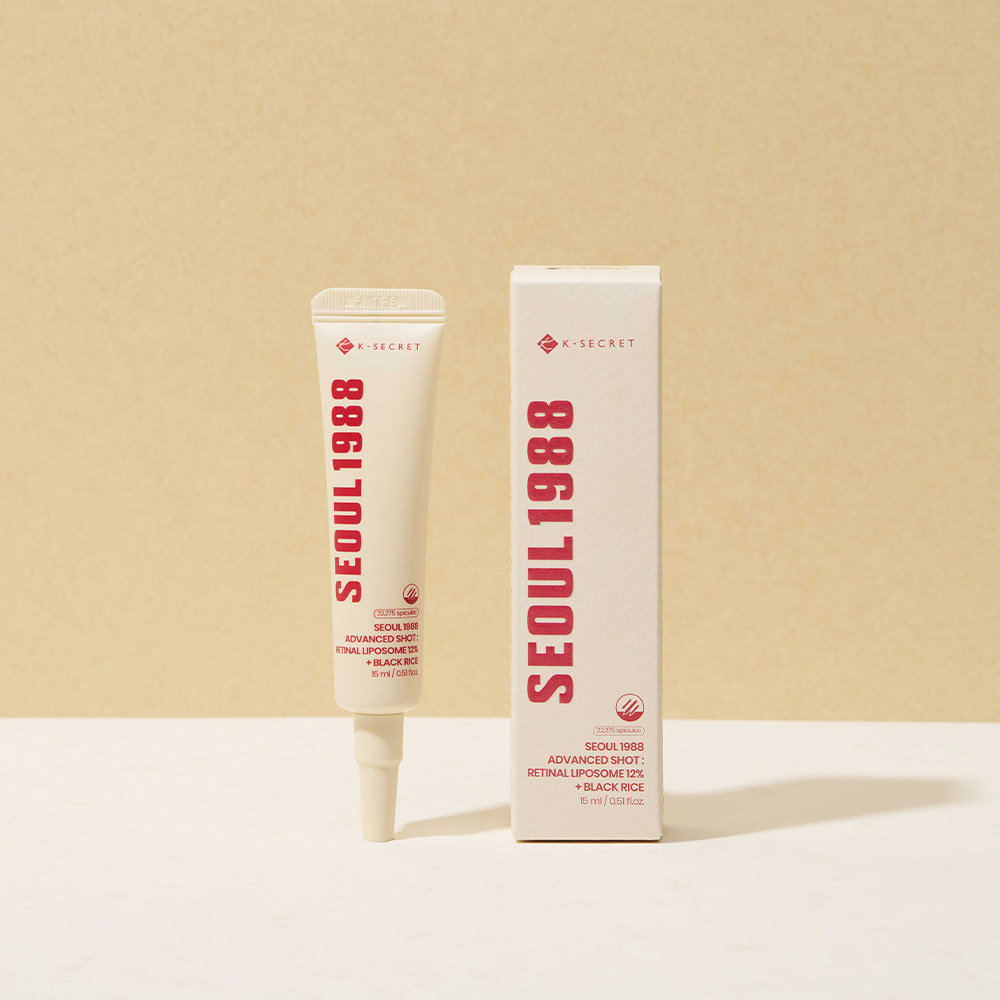 K-secret Seoul 1988 Advanced Shot Retinal Liposome 12% + Black Rice 15ml For Intensive Anti-aging, Firming & Wrinkle Care