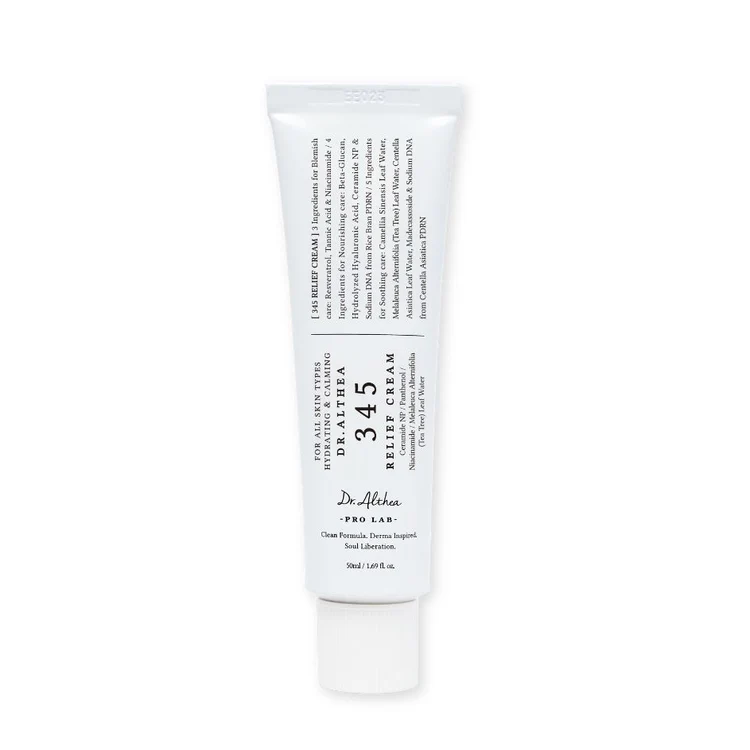 Dr. Althea 345 Relief Cream 50ml For Skin Barrier Repair, Soothing & Sensitive Skin Care