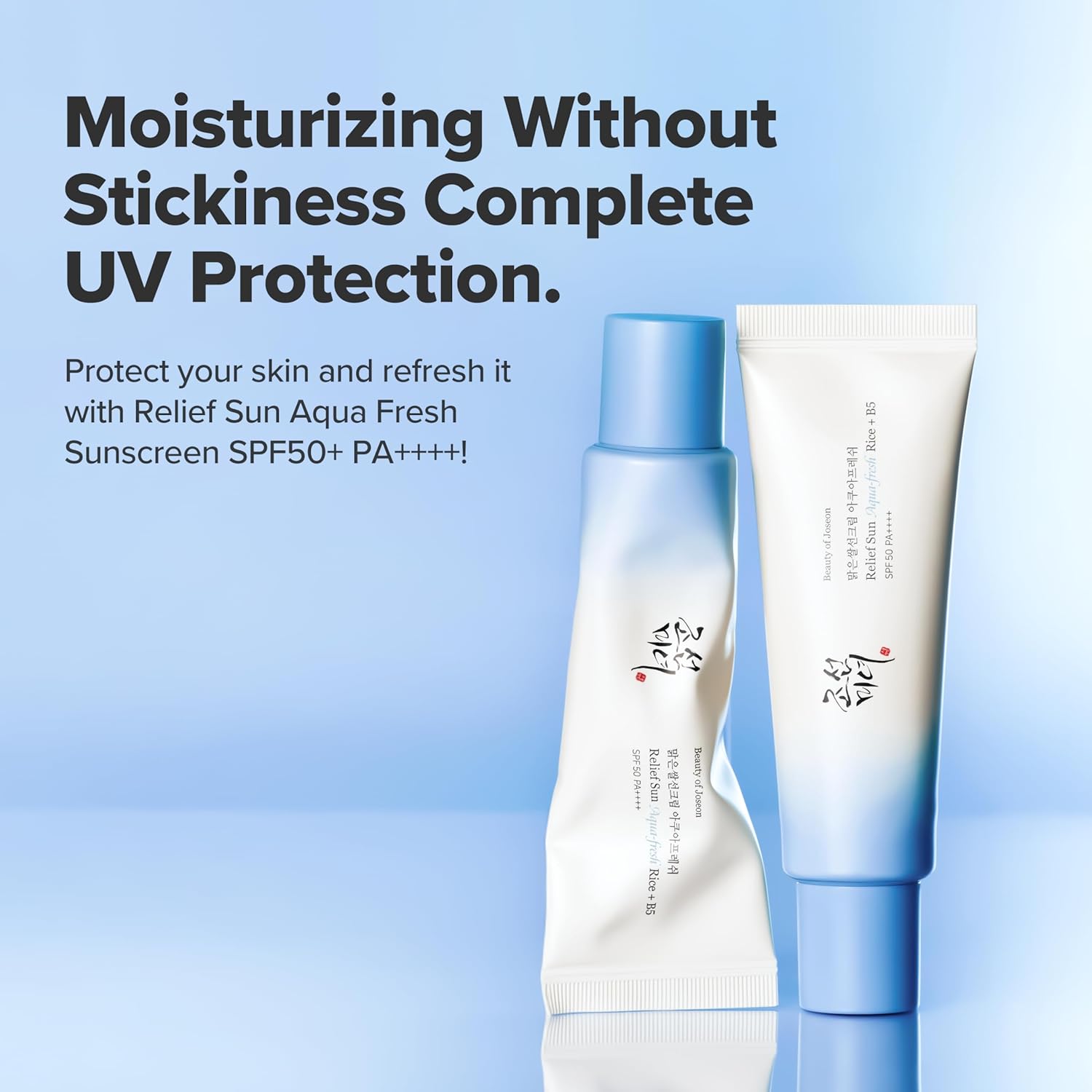 Beauty Of Joseon Relief Sun Aqua Fresh Spf50+ Pa++++ Rice + B5 50ml For Lightweight Uv Protection & Hydration