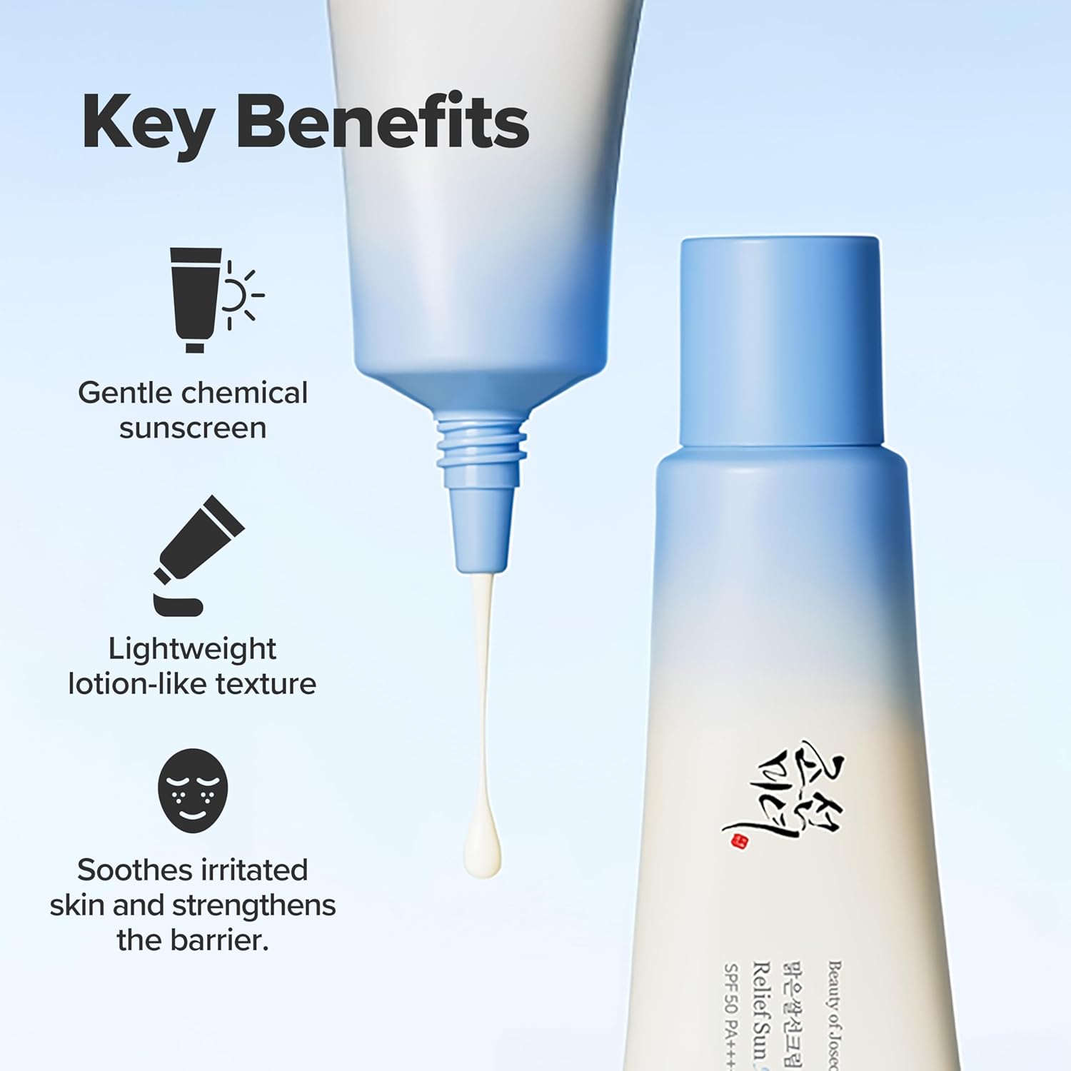 Beauty Of Joseon Relief Sun Aqua Fresh Spf50+ Pa++++ Rice + B5 50ml For Lightweight Uv Protection & Hydration