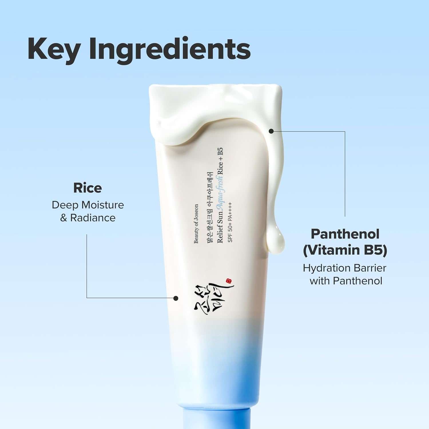 Beauty Of Joseon Relief Sun Aqua Fresh Spf50+ Pa++++ Rice + B5 50ml For Lightweight Uv Protection & Hydration