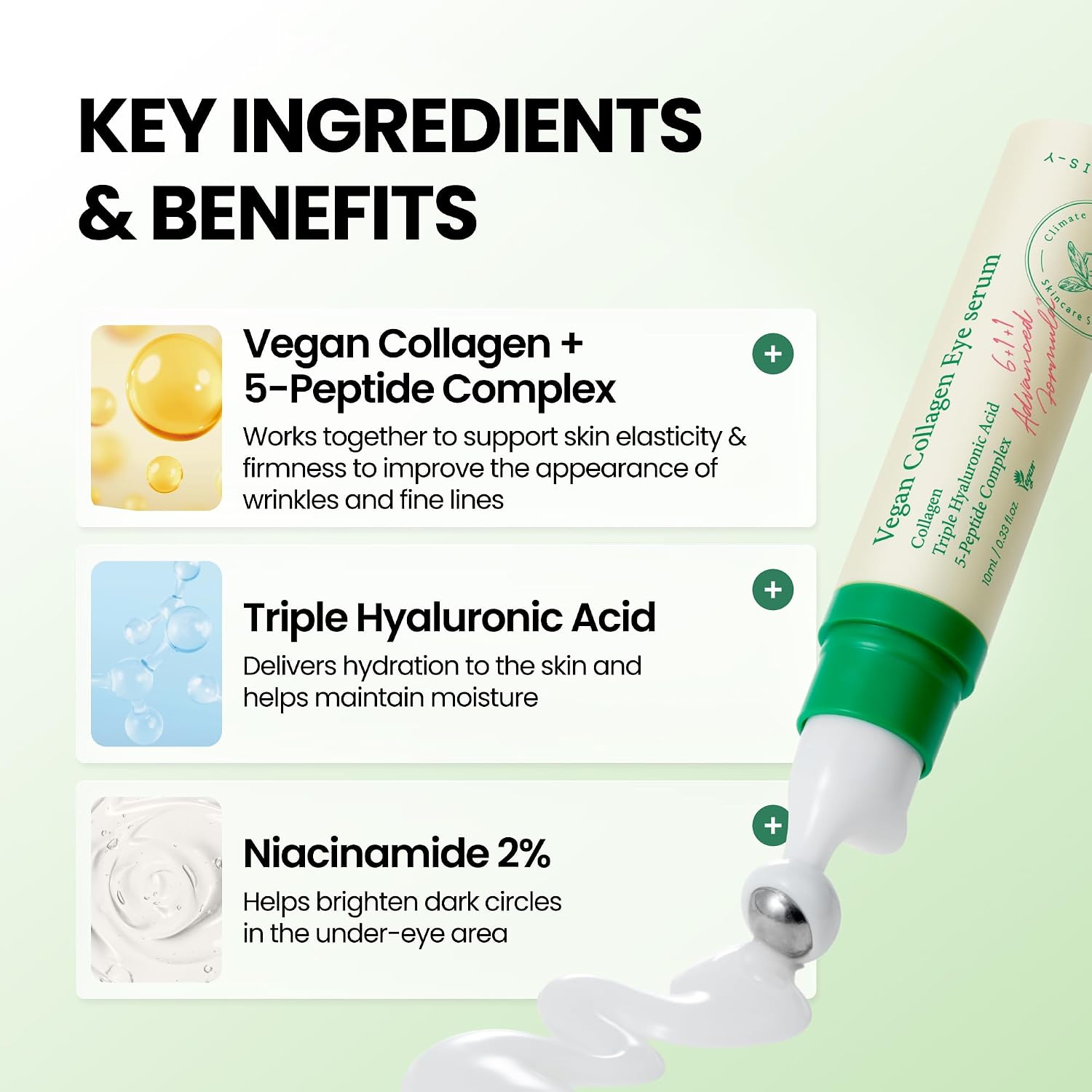 Axis-y Vegan Collagen Eye Serum 10ml For Firming, Hydration & Dark Circle Care