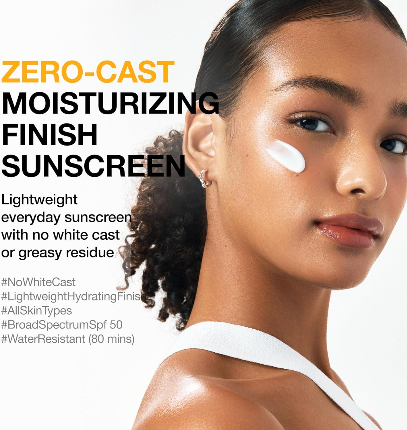 Anua Zero-cast Moisturizing Finish Sunscreen Spf50+ Pa++++ 50ml For Invisible Uv Protection & Daily Hydration