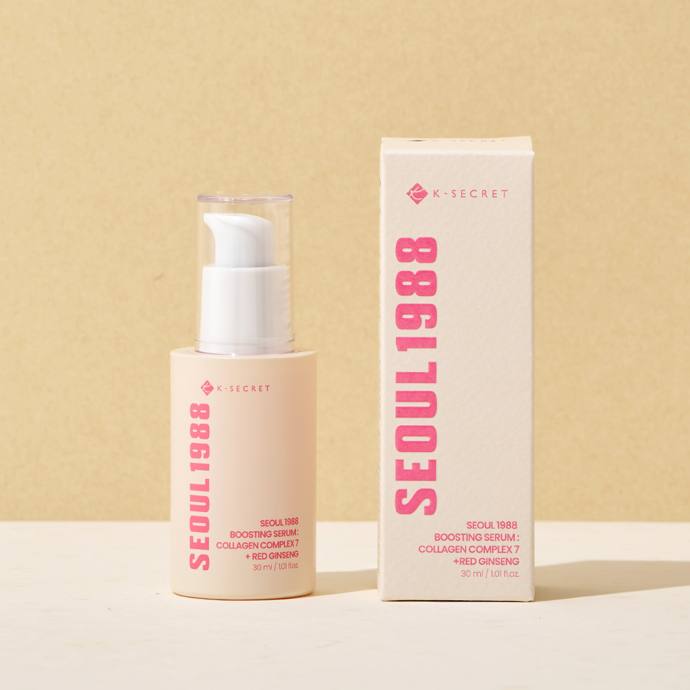 K-secret Seoul 1988 Boosting Serum Collagen Complex 7 + Red Ginseng 30ml For Firming, Elasticity & Skin Renewal