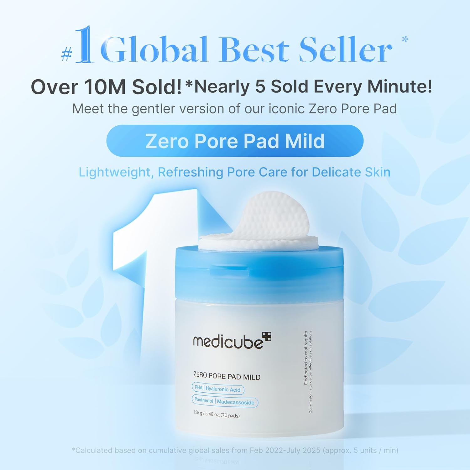 Medicube Zero Pore Pad 2.0 155g For Pore Refining, Gentle Exfoliation & Smoother Skin