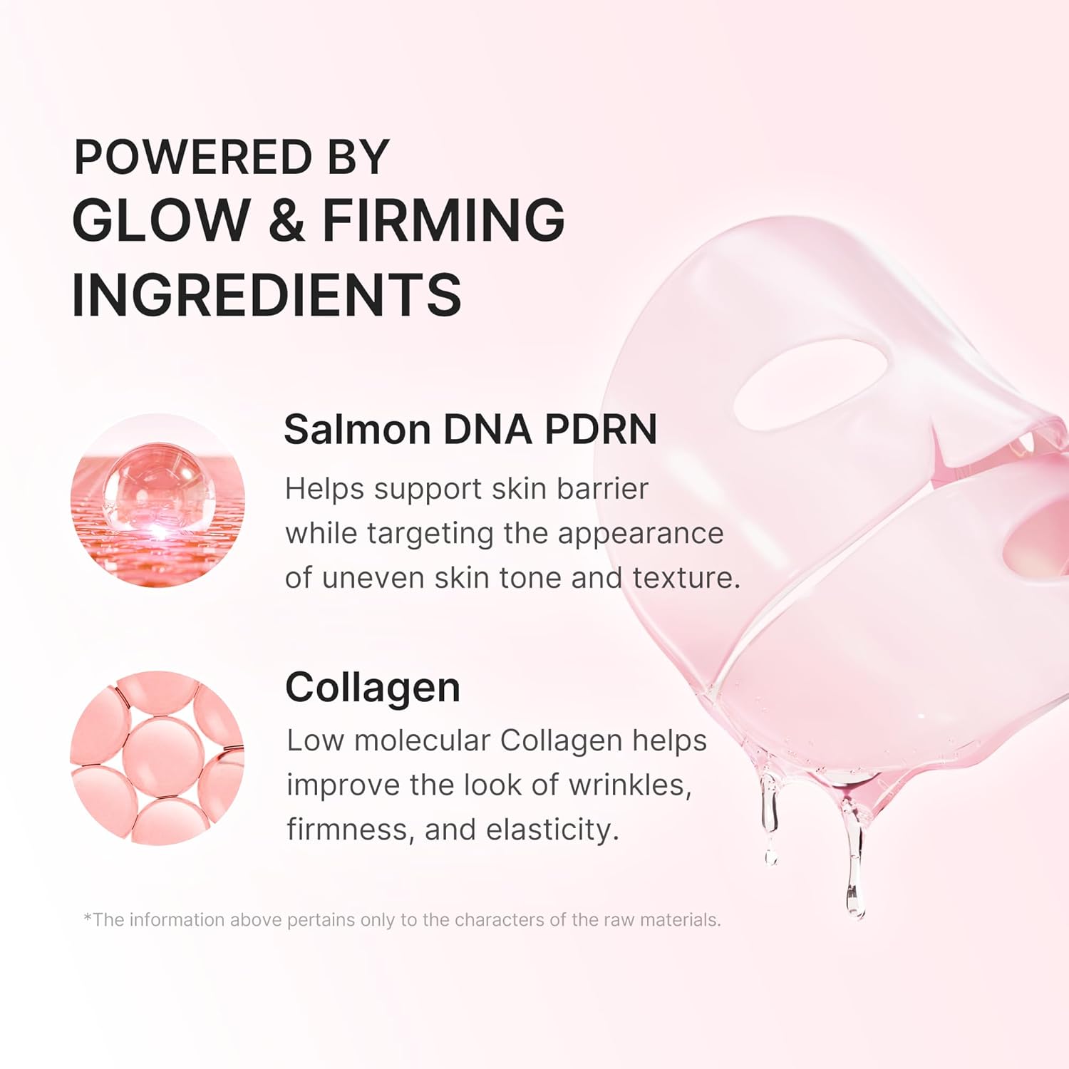 Medicube Pdrn Pink Collagen Gel Mask Single Sheet For Firming, Deep Hydration & Skin Elasticity