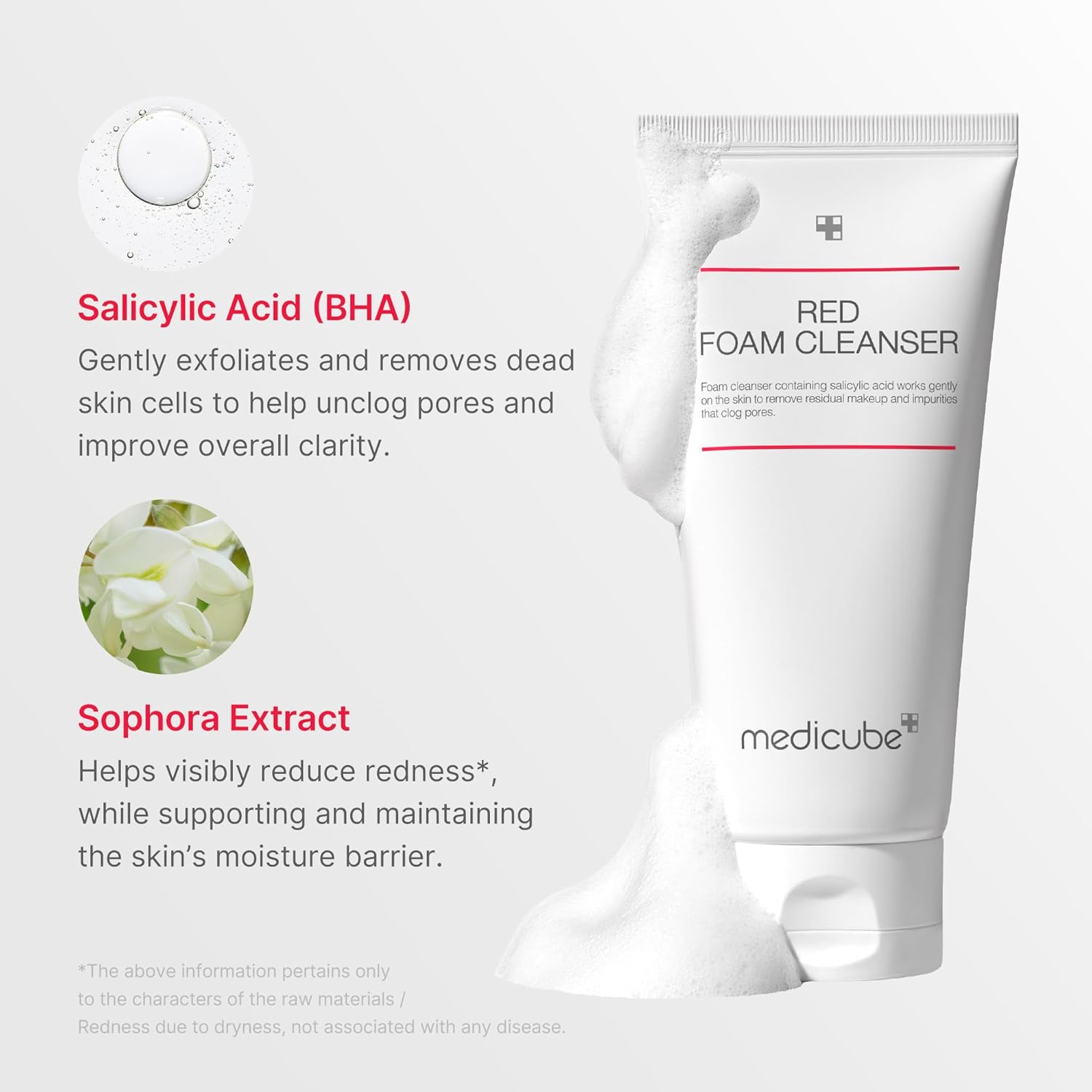 Medicube Red Foam Cleanser 120ml For Deep Cleansing, Acne Care & Oil Control