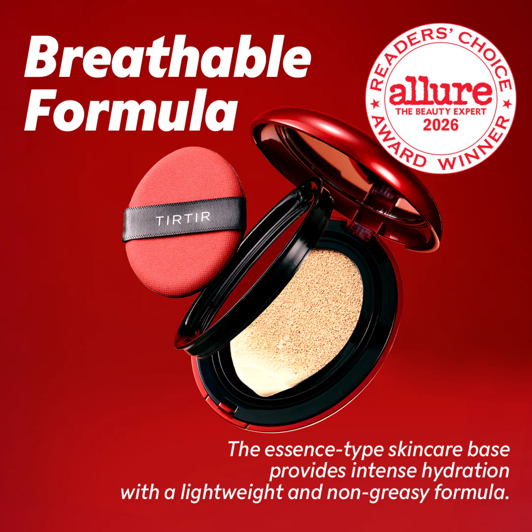Tirtir Mask Fit Red Cushion 21w Natural Ivory Spf40 Pa++ 18g For Long-lasting Flawless Coverage