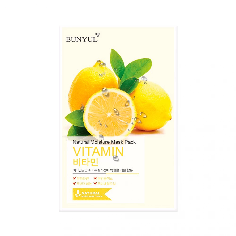 Eunyul Natural Moisture Mask Pack Vitamin 22ml For Brightening, Hydration & Skin Vitality