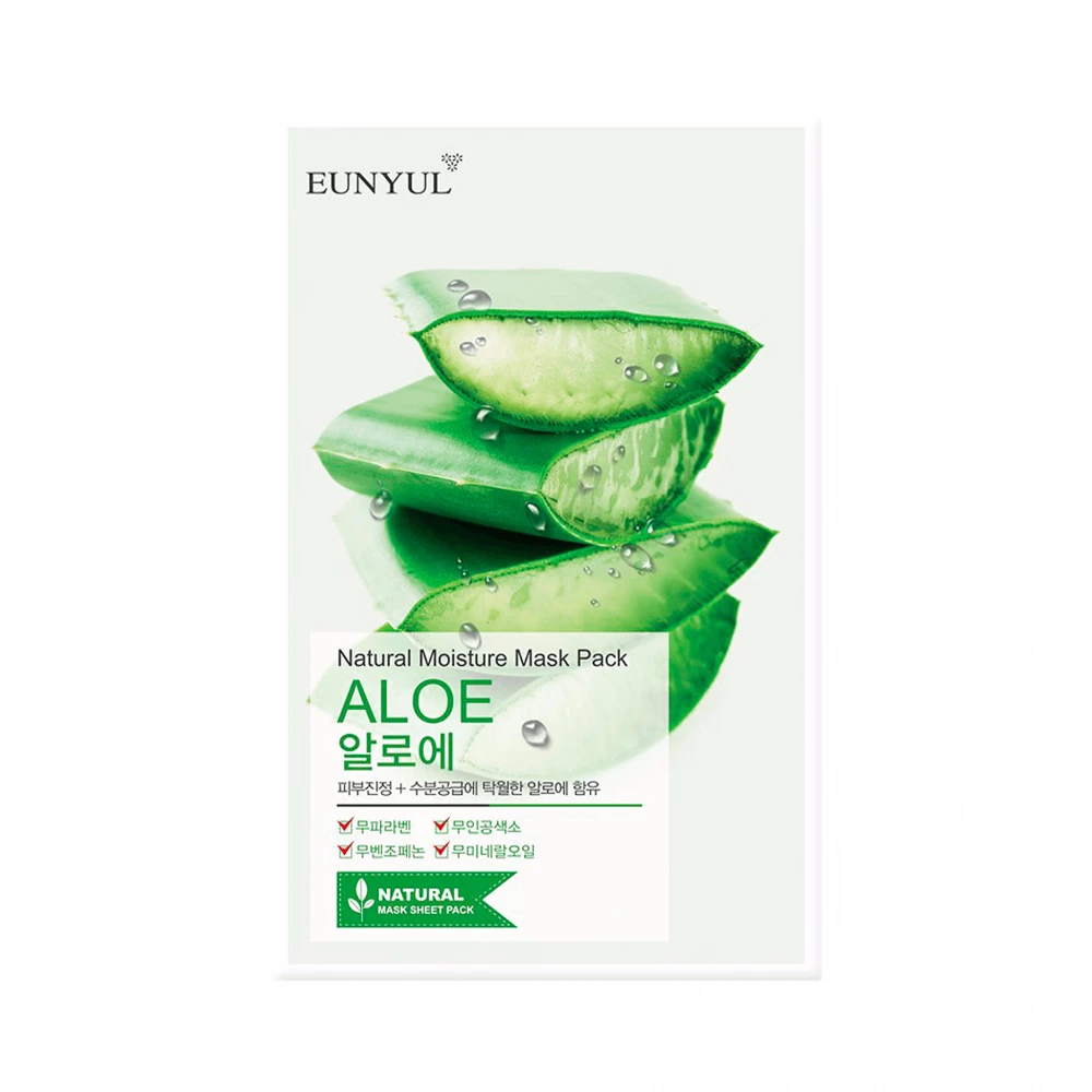 Eunyul Natural Moisture Mask Pack Aloe 22ml For Soothing, Hydration & Skin Barrier Care