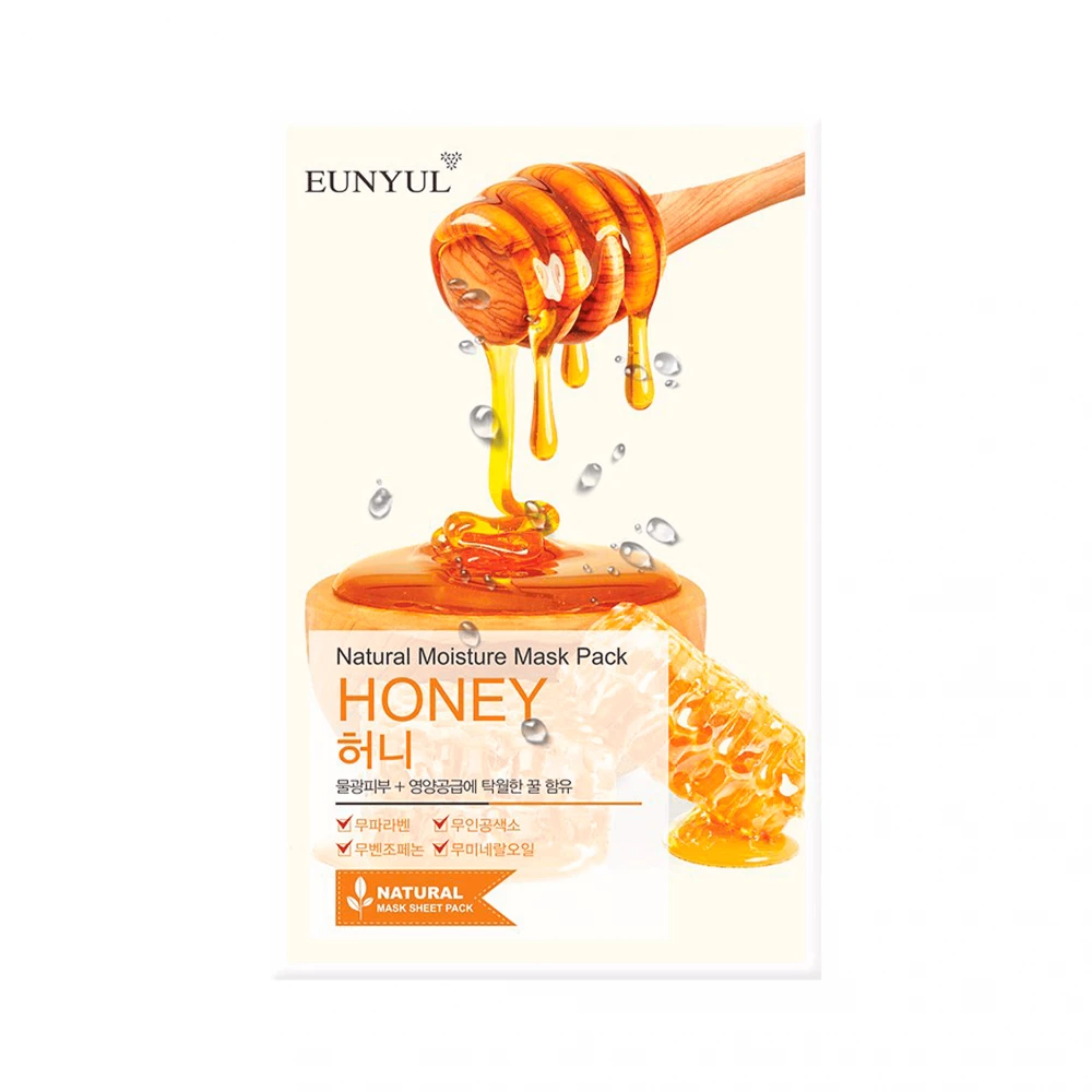 Eunyul Natural Moisture Mask Pack Honey 22ml For Nourishing, Hydration & Skin Softening