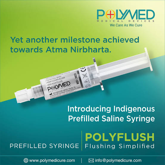 Polyflush Sodium Chloride 0.9% Prefilled Flush Syringe 10ml 5's – Ready-to-use Vascular Access Device Flush