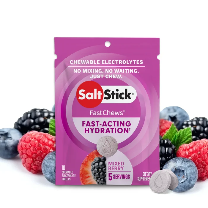 Saltstick Fastchews Electrolyte Mixed Berry 10 Tablets – Rapid Electrolyte Replenishment