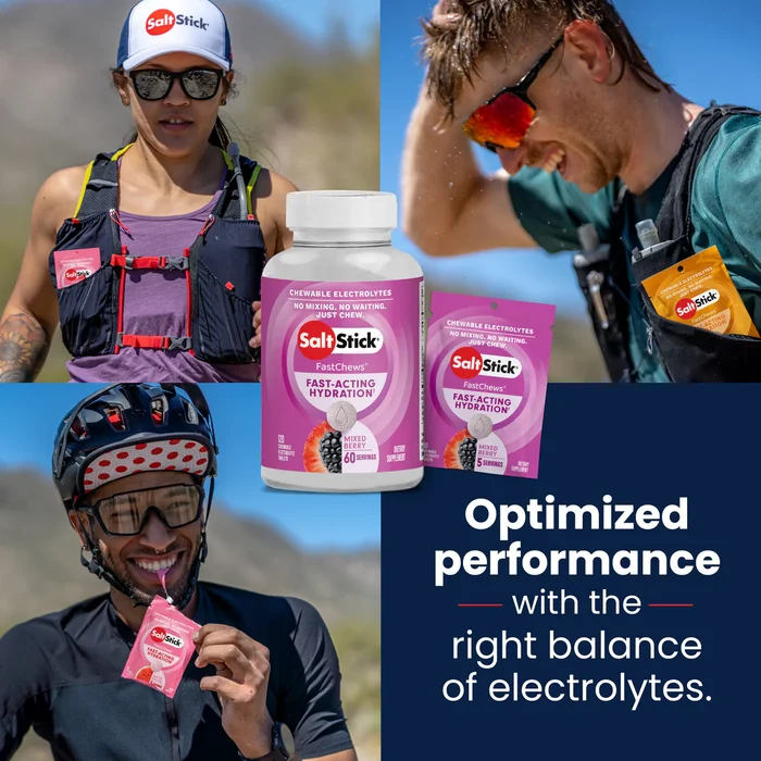 Saltstick Fastchews Electrolyte Mixed Berry 10 Tablets – Rapid Electrolyte Replenishment