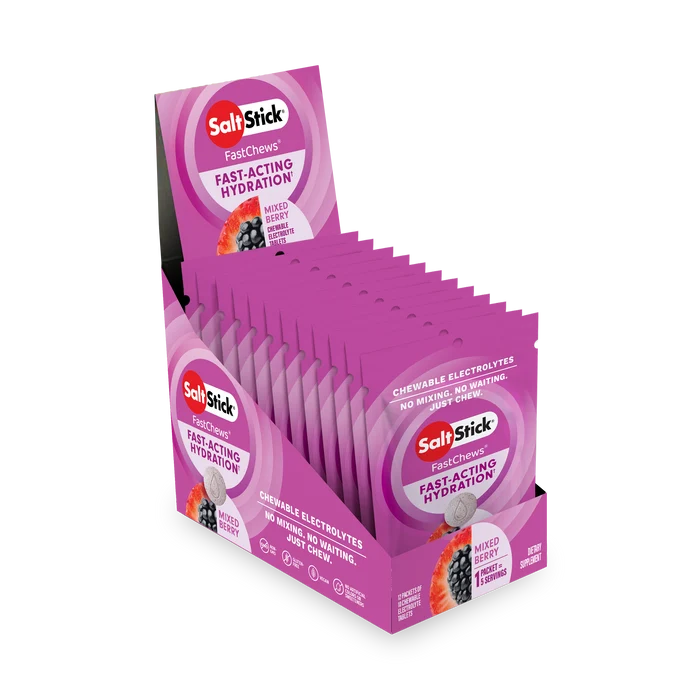 Saltstick Fastchews Electrolyte Mixed Berry 10 Tablets – Rapid Electrolyte Replenishment