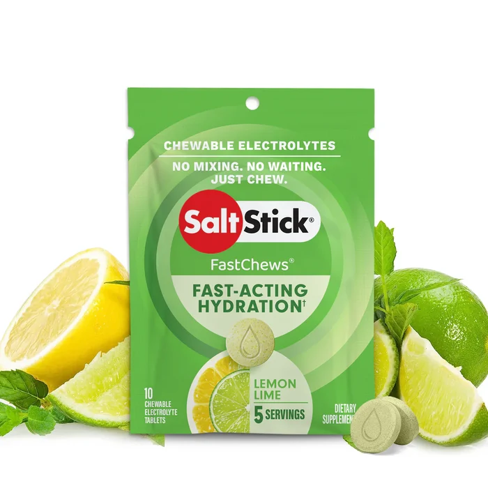 Saltstick Fastchews Electrolyte Zesty Lemon-lime 10 Tablets – Rapid Electrolyte Replenishment
