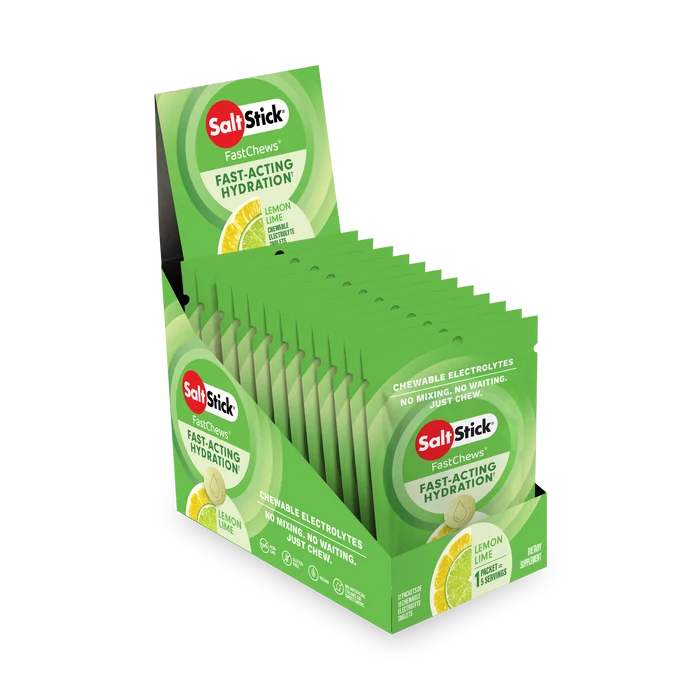 Saltstick Fastchews Electrolyte Zesty Lemon-lime 10 Tablets – Rapid Electrolyte Replenishment