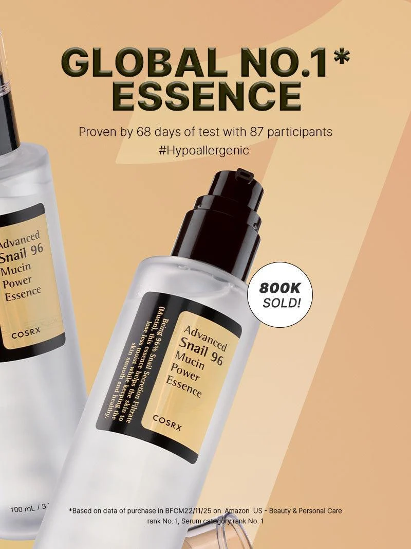 Cosrx Advanced Snail 96 Mucin Power Essence 100ml For Hydration, Repair & Glowing Skin