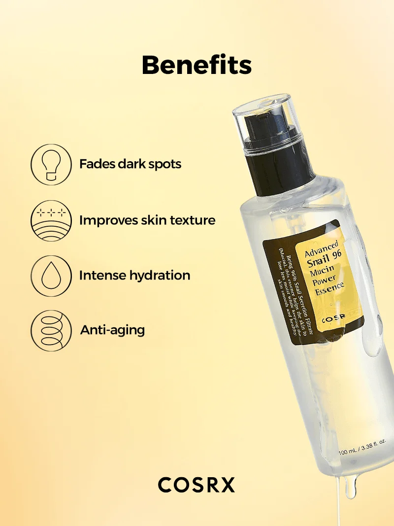 Cosrx Advanced Snail 96 Mucin Power Essence 100ml For Hydration, Repair & Glowing Skin