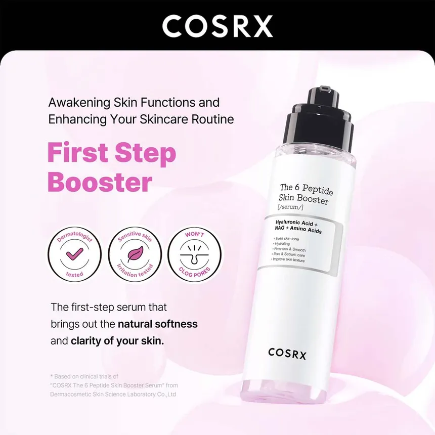 Cosrx The 6 Peptide Skin Booster Serum 150ml For Firming, Hydration & Anti-aging Care