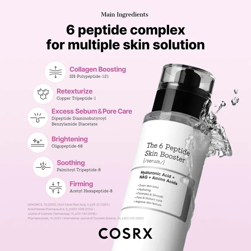 Cosrx The 6 Peptide Skin Booster Serum 150ml For Firming, Hydration & Anti-aging Care
