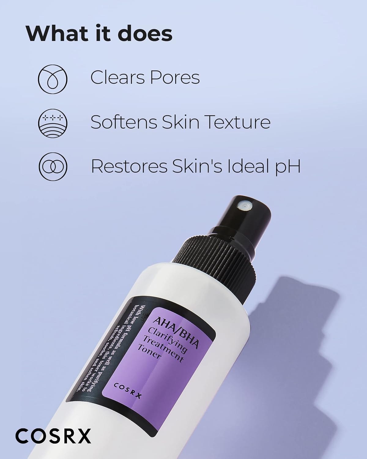 Cosrx Aha/bha Clarifying Treatment Toner 150ml For Exfoliation, Pores & Clearer Skin