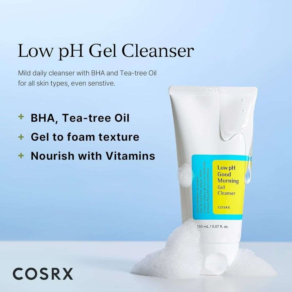 Cosrx Low Ph Good Morning Gel Cleanser 150ml For Gentle Cleansing & Healthy Skin Balance